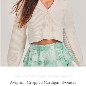 NWT love shack fancy Avignon cardigan